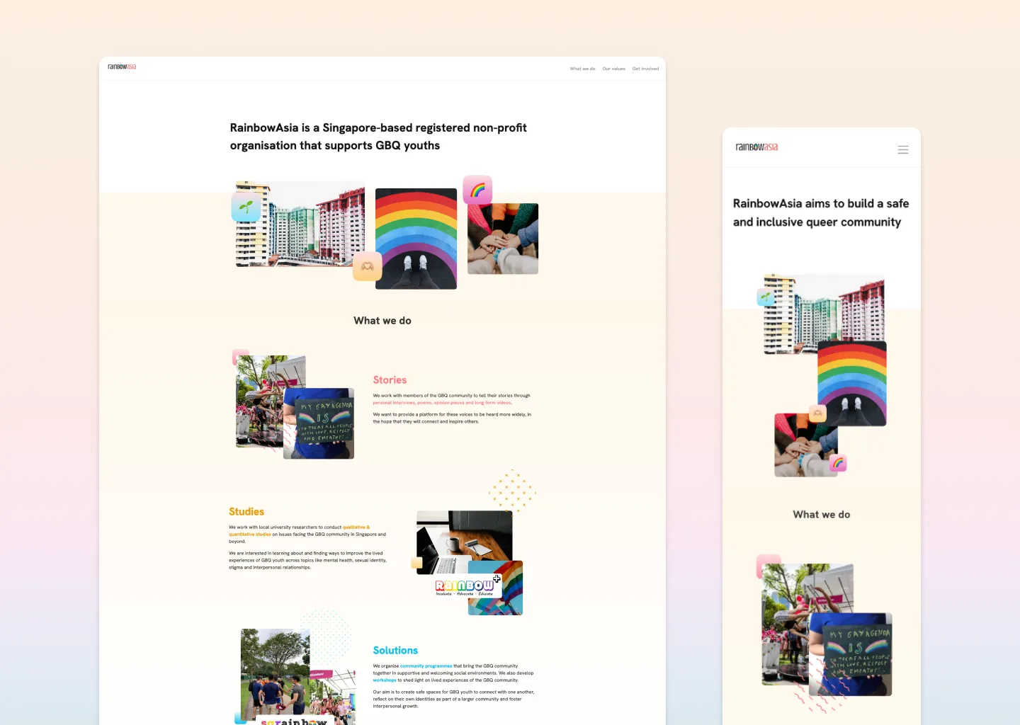 Website for RainbowAsia